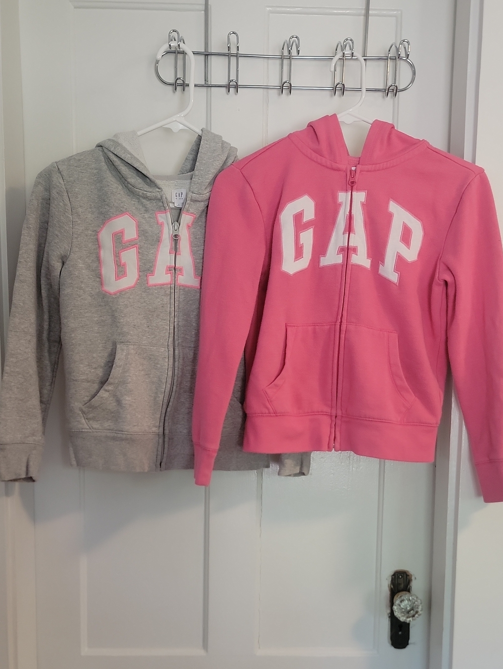 GAP Kids Zip Hoodie Duo - Pink and Gray